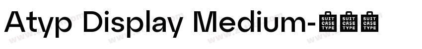 Atyp Display Medium字体转换